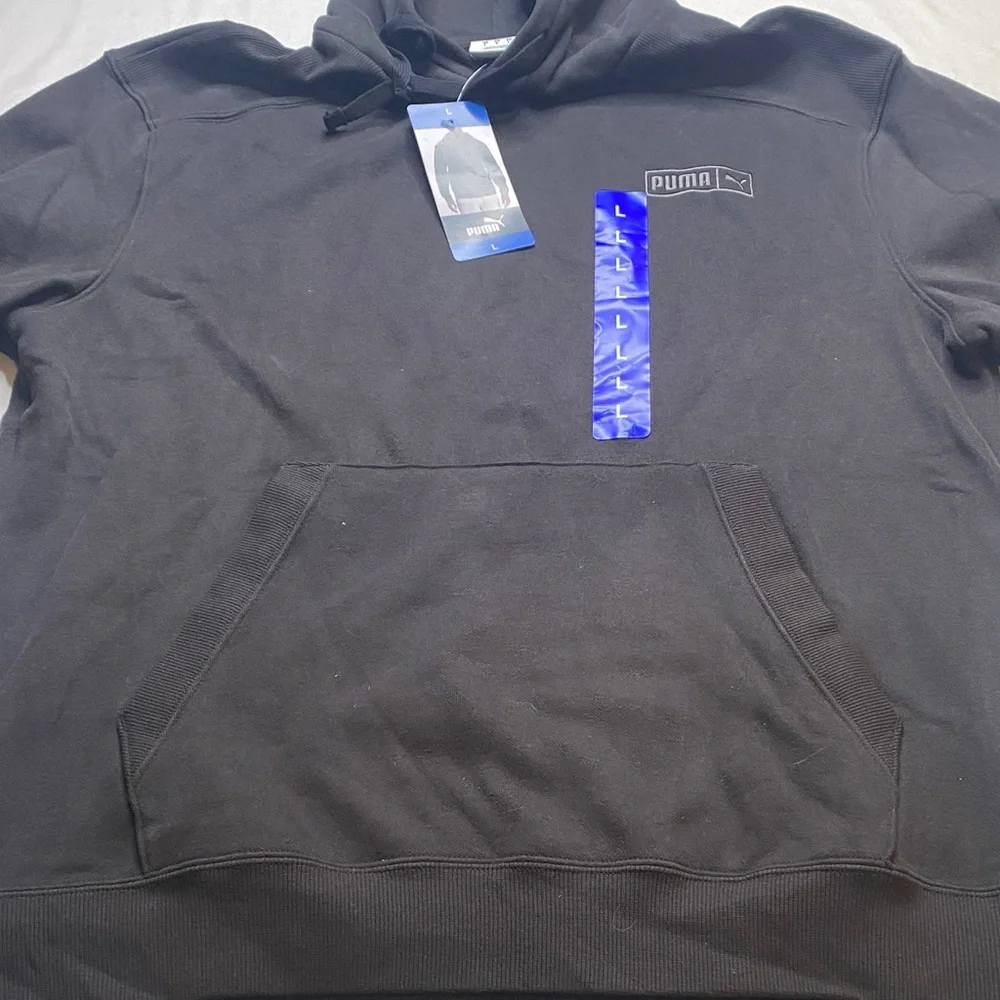 Puma Men's Black Hoodie Size Large‎